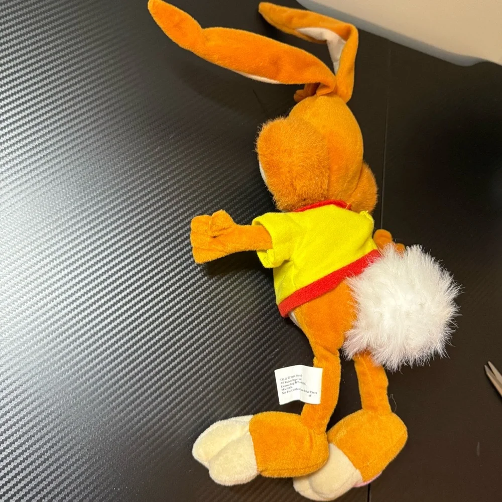 🐰 Vintage 2001 Nestlé Nesquik Bunny Plush – “N” Shirt – Toy Network Plush - Picture 7 of 12